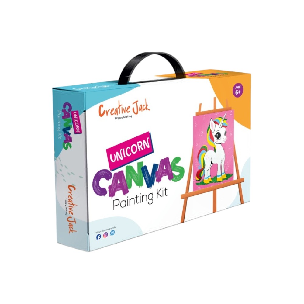 Creative Jack My Canvas Painting Kit - Age 6+ - Dino, Unicorn & Turtle